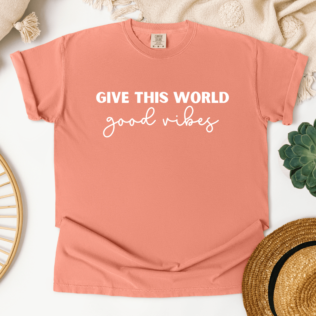 Good Vibes T-Shirt Terracotta Pink