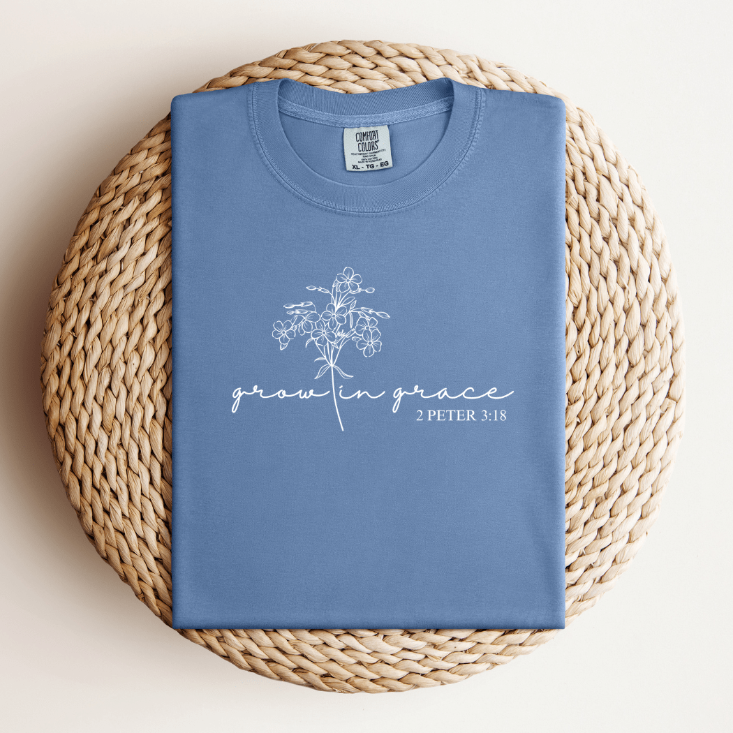 Grow In Grace Denim T