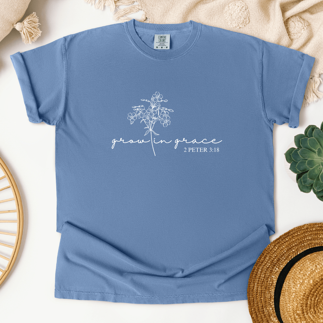 Grow In Grace Denim T